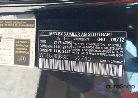 2013 Mercedes-Benz E 350 4Matic z USA, uszkodzony, nr VIN WDDKJ8JB3DF192740